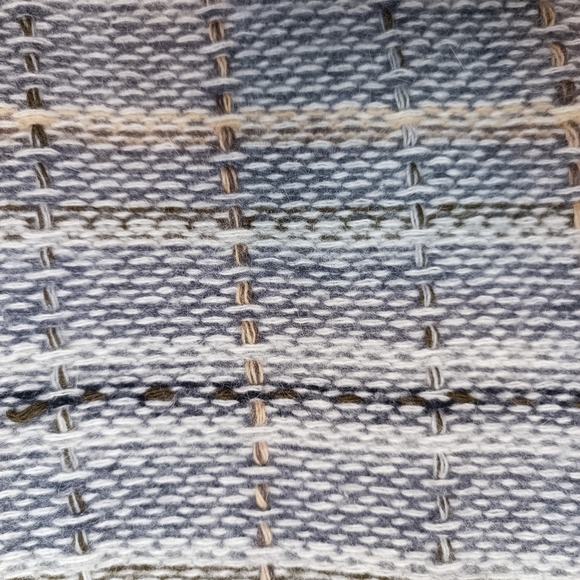 Banana Republic Gray Wool Angora Blend Fringed Cardigan Made In Hong Kong Size L - Picture 9 of 11